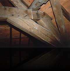 Pastorij dakgebinte detail